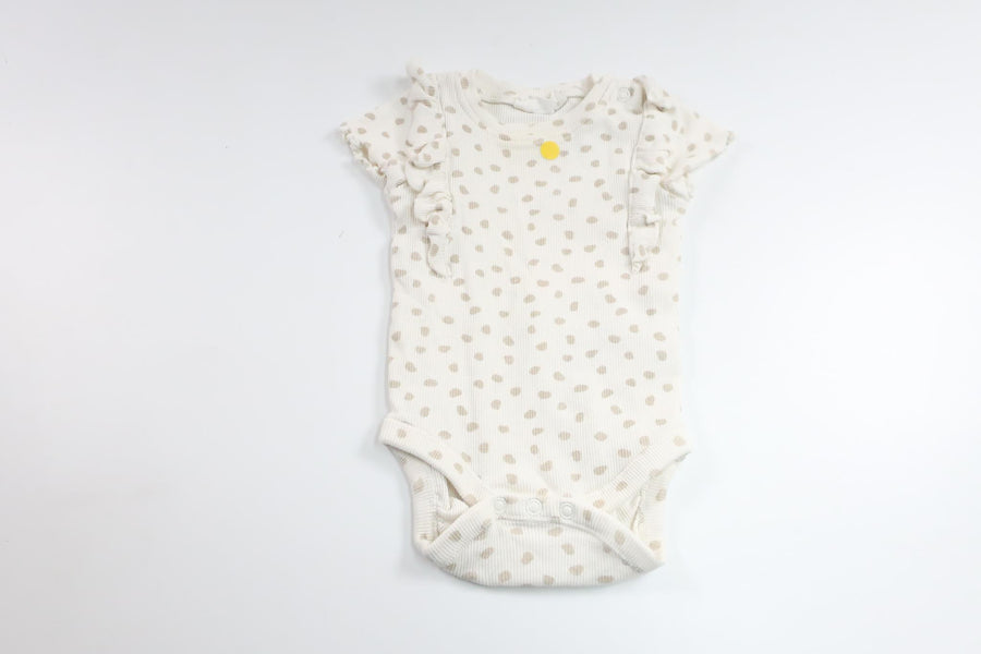 Polka dot bodysuit from Kappahl - Size 56 - White