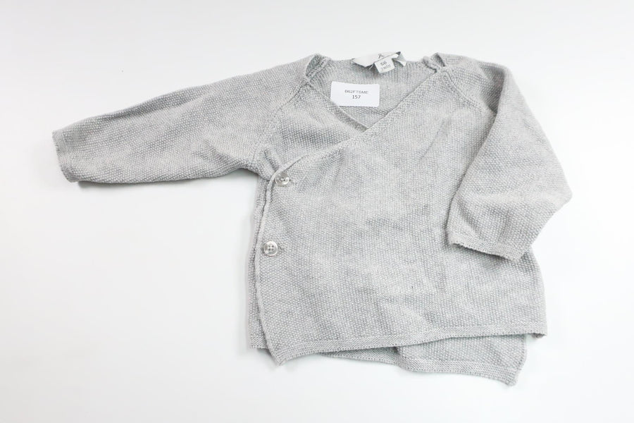 Strick-Wickelbody von Åhléns – Größe 56 – Grau