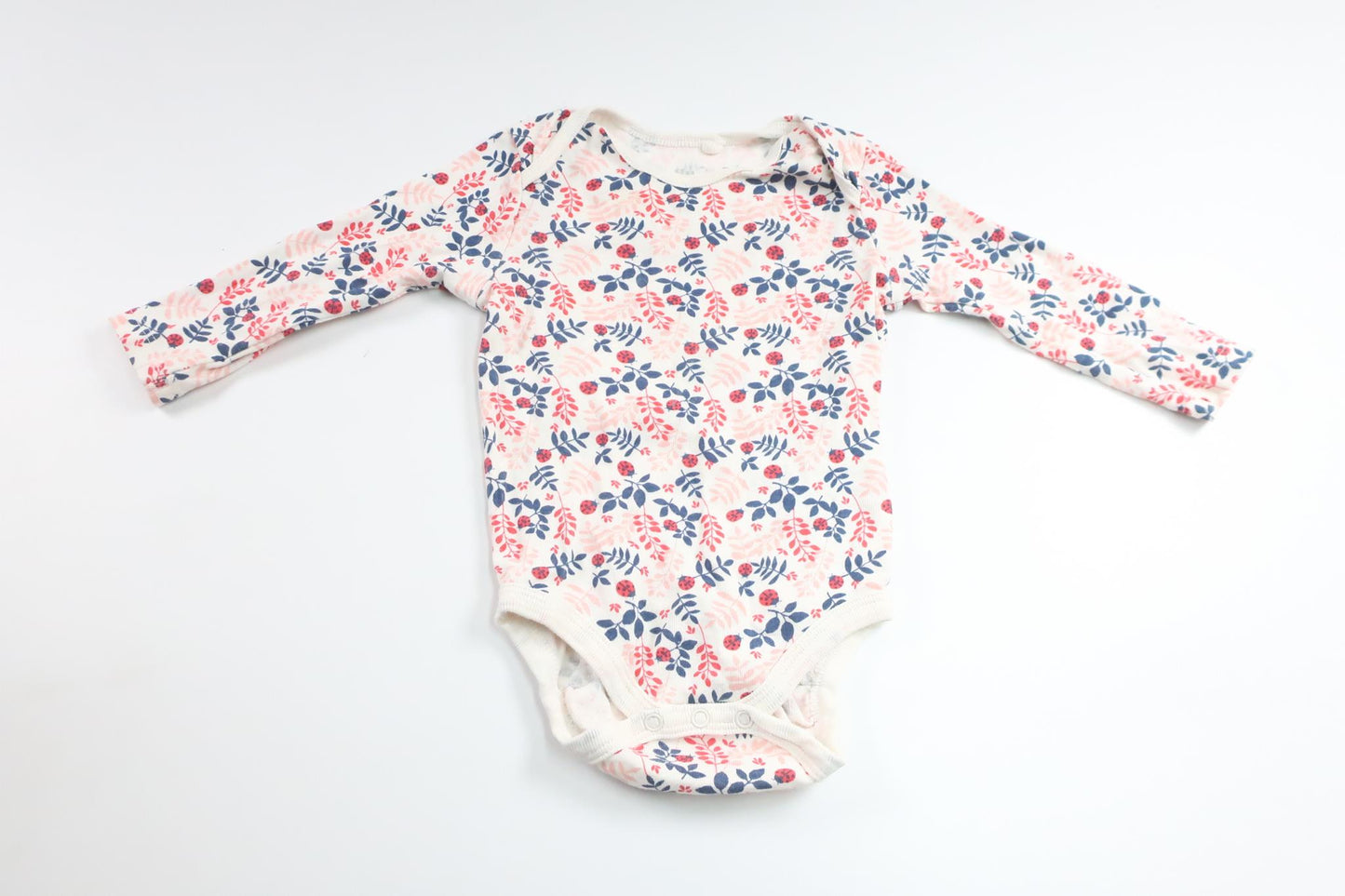 Geblümter Body von Lupilu – Größe 62/68 – Weiß