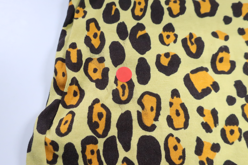 Leopard print t-shirt from Mini Rodini - Size 92/98 - Yellow