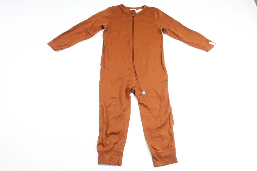 Jumpsuit aus 100 % Wolle von Kuling – Größe 86/92 – Braun