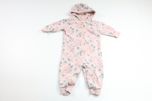 Geblümter Jumpsuit von Lindex – Größe 62 – Rosa