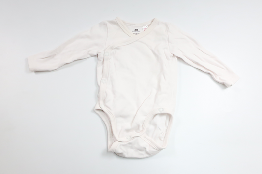 Wickelbody von H&MM - Größe 62 - Weiß