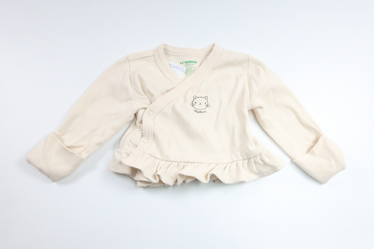 Omlot-Pullover mit Katzenmotiv von LC Waikiki – Größe 50/56 – Cremeweiß