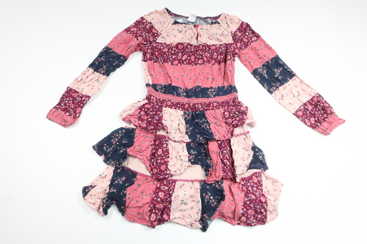 Geblümtes Kleid von Lindex – Größe 128 – Rosa