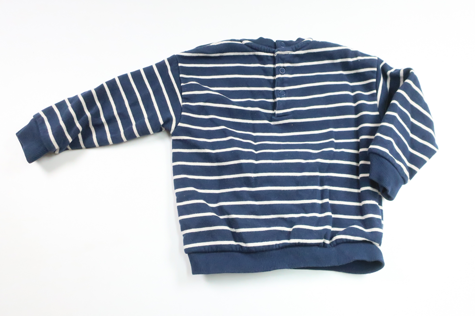Gestreiftes Sweatshirt von M&S - Größe 80 - Marineblau