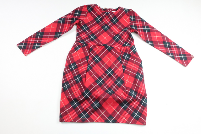Checked dress from H&M - Size 110/116 - Red