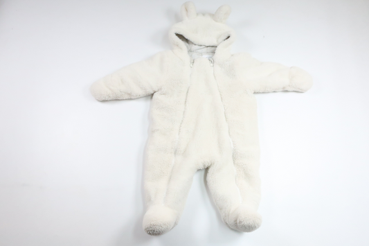 Fleece-Overall von Primark – Größe 68 – Weiß