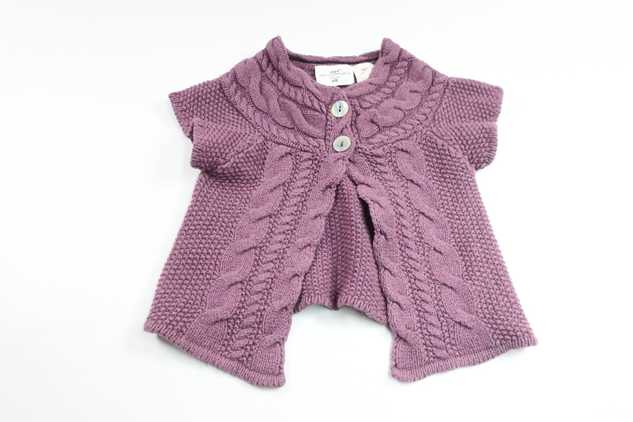 Strickjacke von H&MM - Größe 74 - Lila