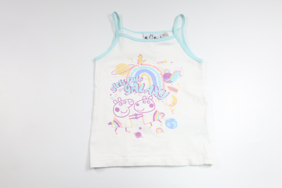 Peppa Pig Tanktop – Größe 98/104 – Weiß