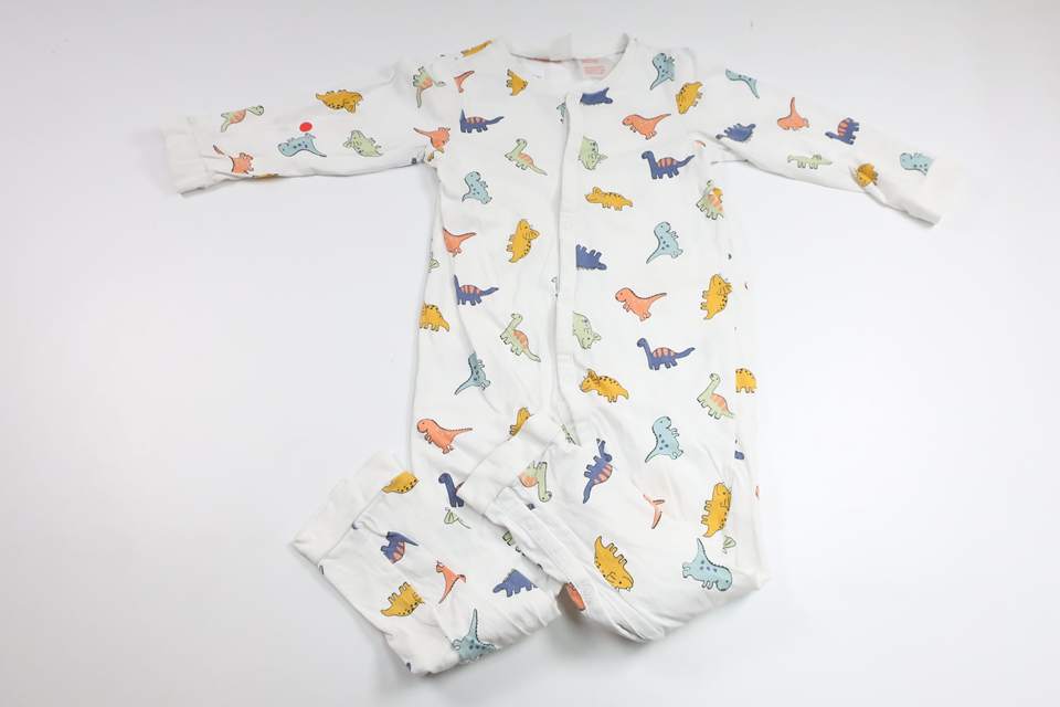 Pyjamas mit Dinosauriern von H&MM - Größe 98 - Weiß