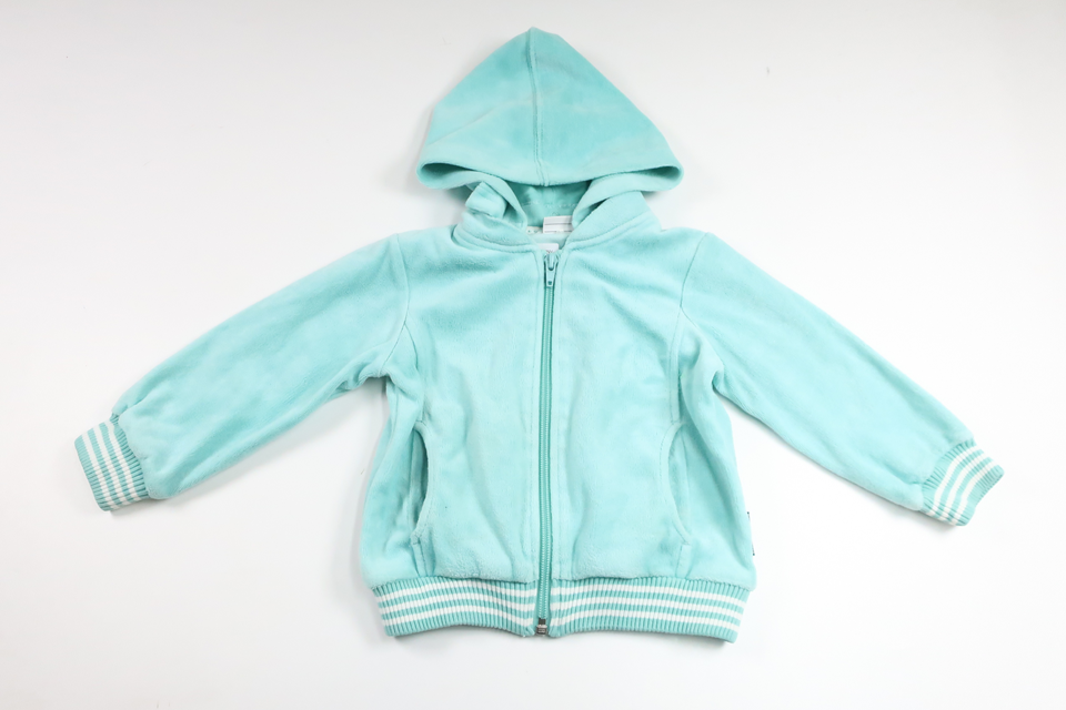 Fleece hooded jacket from Polarn o. Pyret - Size 92 - Blue