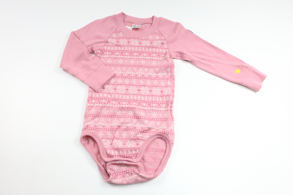 Base layer body in 100% merino wool from Polarn o. Pyret - Size 86/92 - Pink