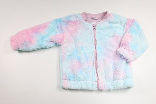 Kunstpelzjacke von Lindex – Größe 92 – Mehrfarbig