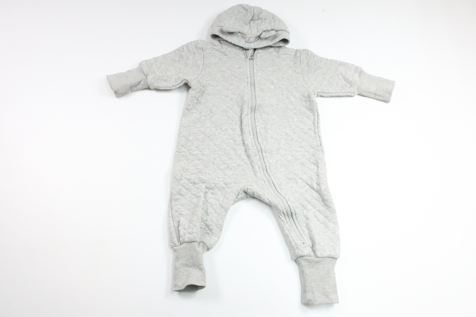 Quilted overalls from My Wear Baby - Size 68 - Grey