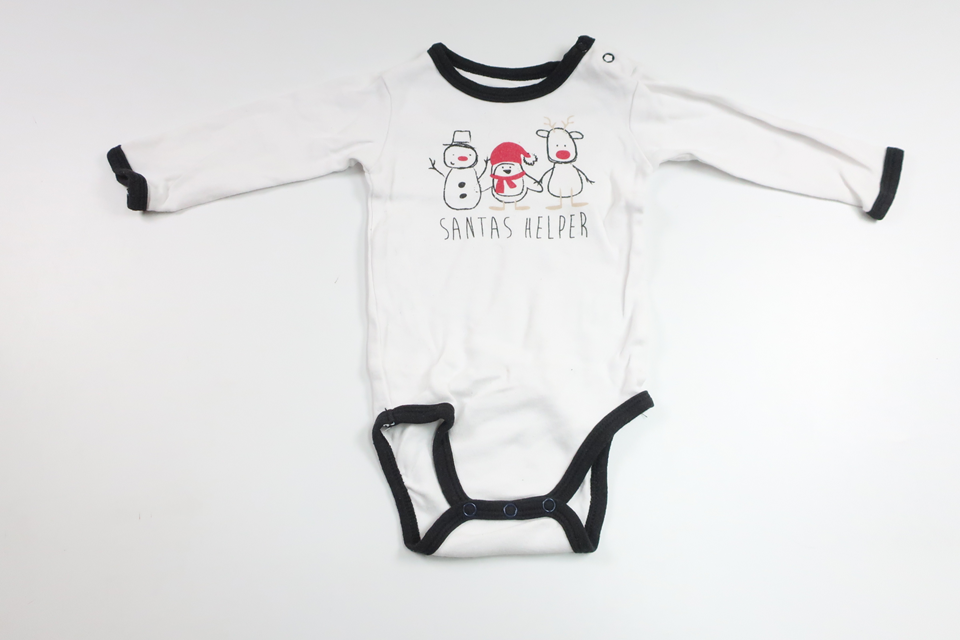 Bodysuit with Christmas motif from Walking - Size 68 - White