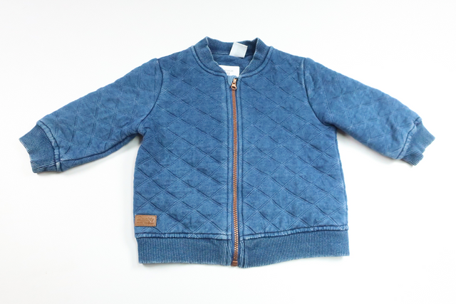 Quilted jacket in fabric from Lindex - Size 74 - Denim