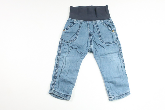 Lined pants from Newbie - Size 68 - Denim