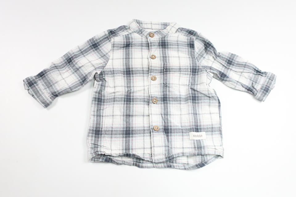 Kariertes Hemd von Newbie – Größe 62 – Blau