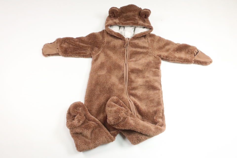 Teddy-Jumpsuit von H&MM - Größe 74 - Braun