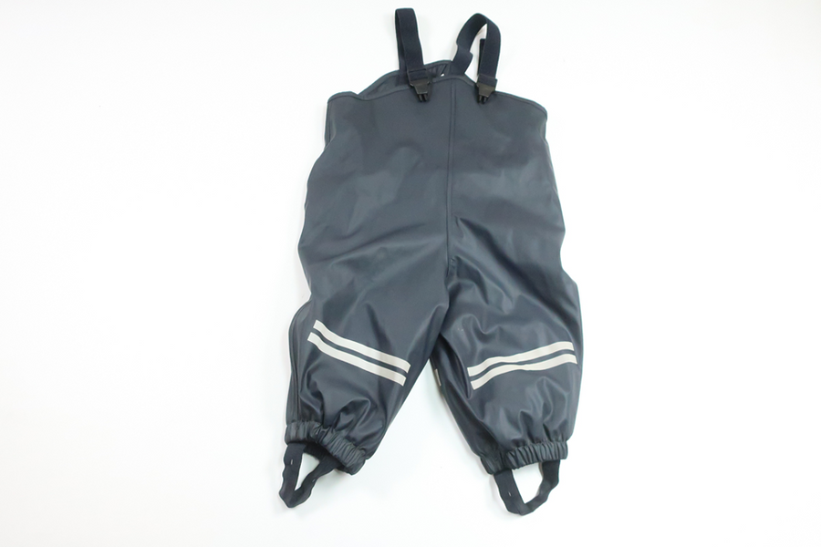Fleece lined rain pants from KAXS - Size 74/80 - Black