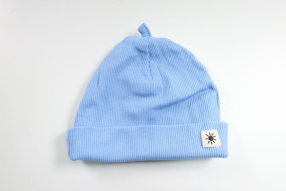 Gerippte Mütze von Lindex – Größe 36/38 – Blau