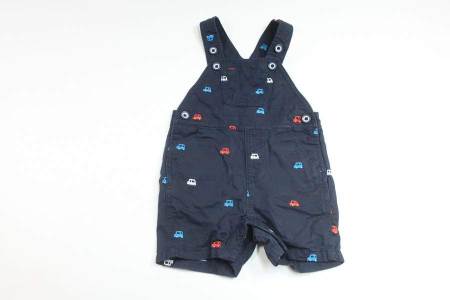 Trägershorts mit Automotiv von Next – Größe 74/80 – Marineblau