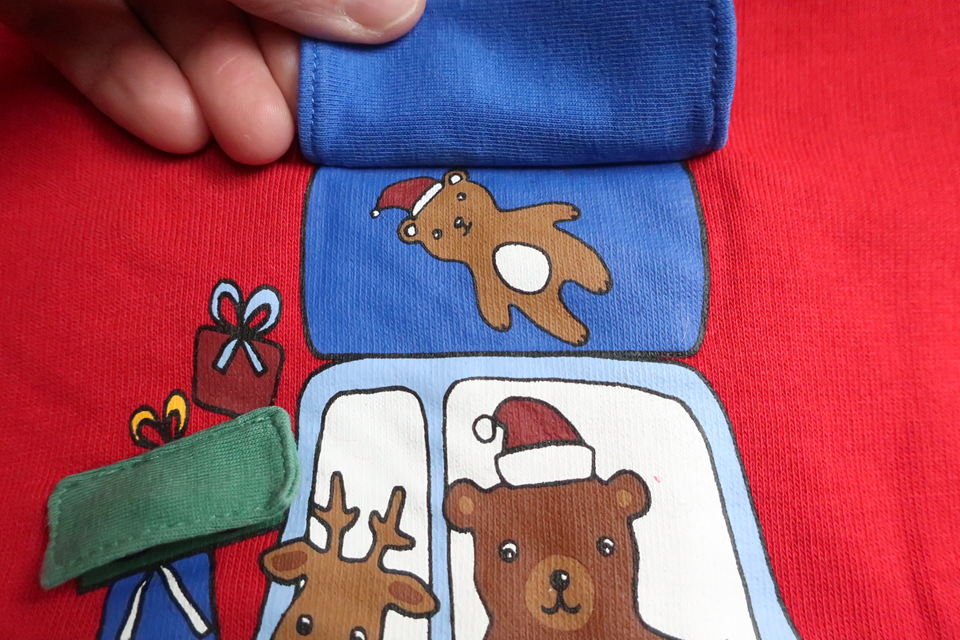Sweatshirt with Christmas motif from H&amp;M - Size 80 - Red