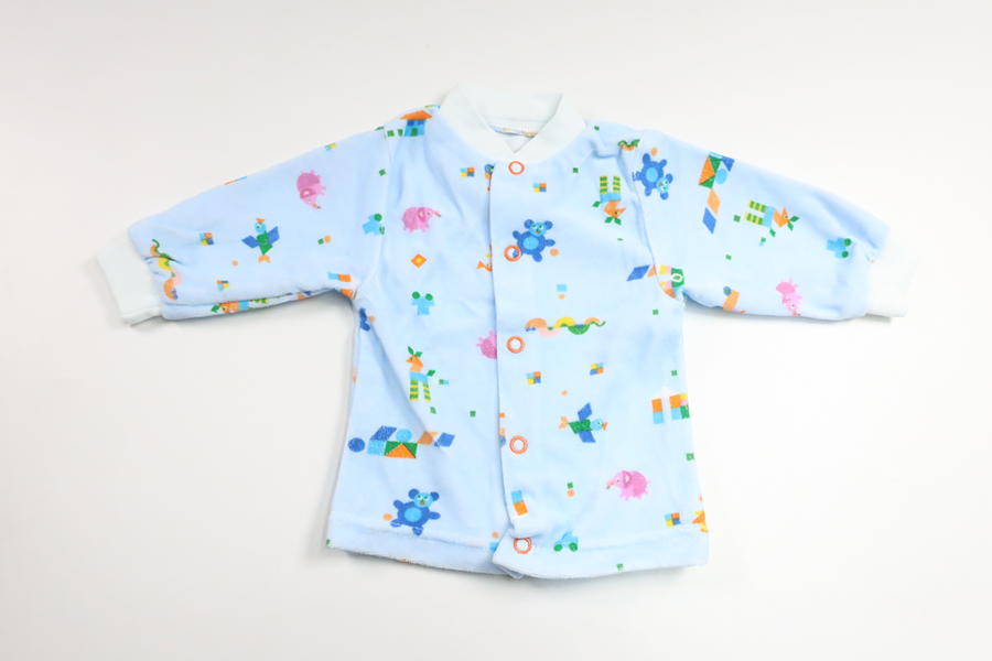 Fleece-Strickjacke von unbekannter Marke – Größe 56 – Blau