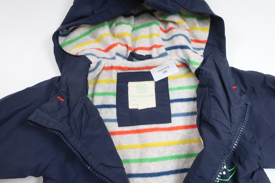 Fleece-lined jacket from Cool Club by Smyk - Size 74 - Navy blue