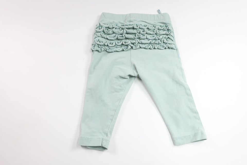 Trousers with ruffles from Lindex - Size 68 - Green
