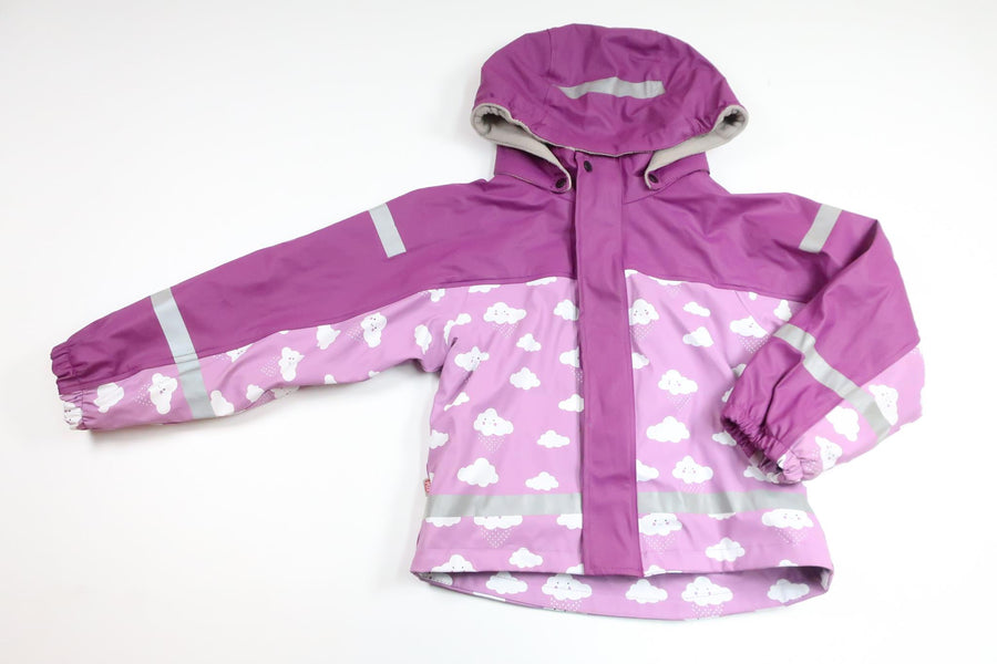 Fleece-lined rain jacket from PAX - Size 110/116 - Purple