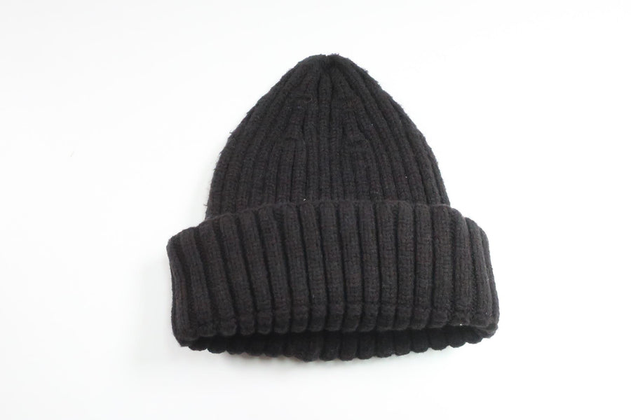 Gerippte Mütze von Lager 157 – Größe 68/74 – Schwarz