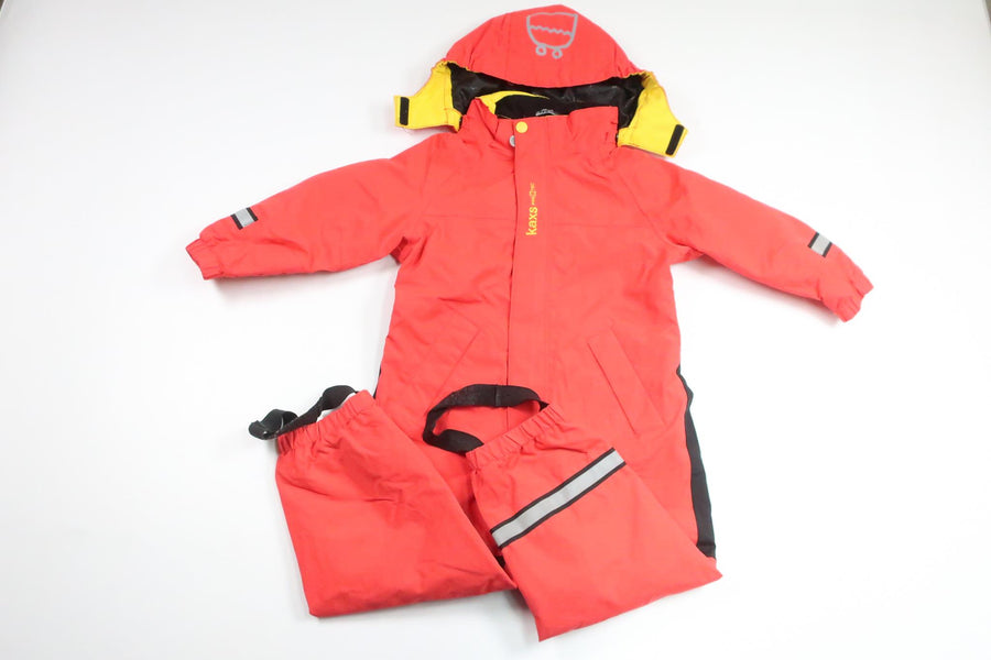 Latzhose von KAXS – Größe 92 – Rot