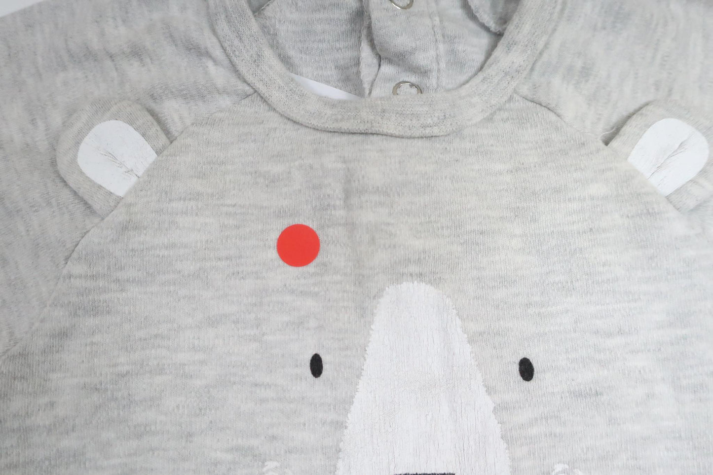 Pyjama mit Teddybär von Pytteliten – Größe 74 – Grau