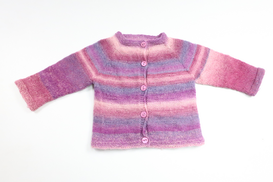 Knitted cardigan from Hemstickat - Size 68 - Purple