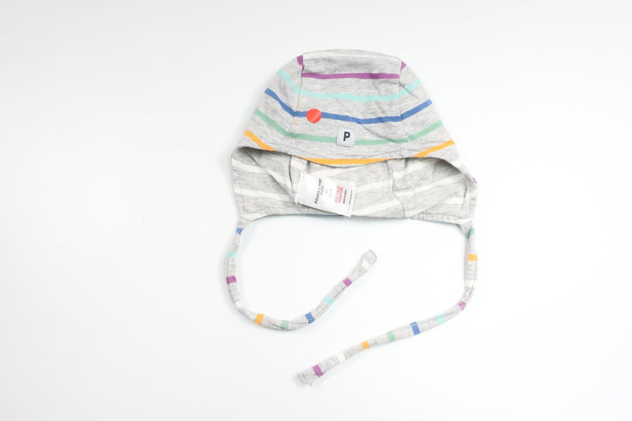 Gestreifter Hut von Polarn o. Pyret – Größe 44 – Grau