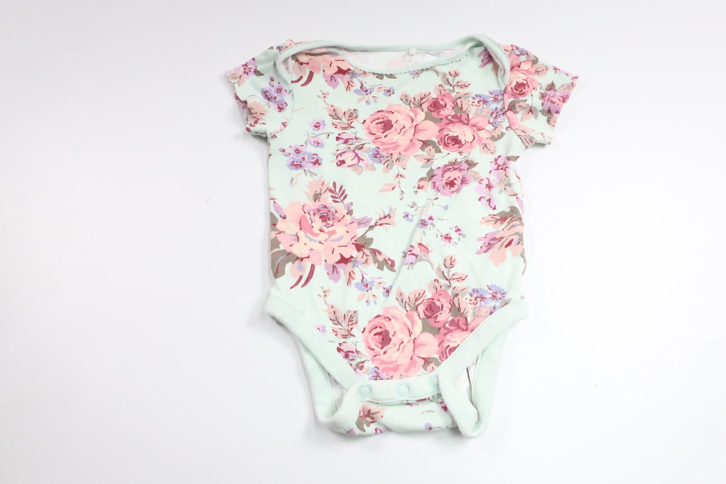 Geblümter Body von Next – Größe 62/68 – Blau