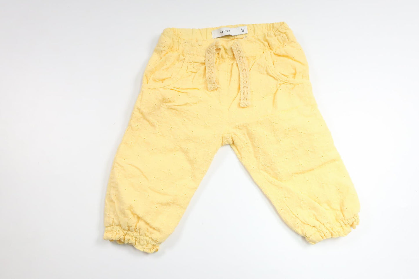 Floral pants from Name It - Size 62 - Yellow