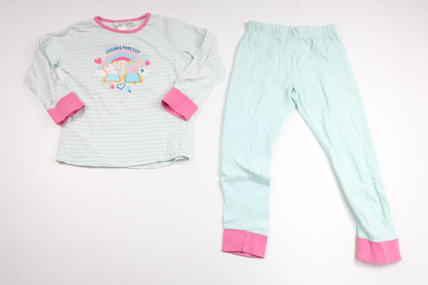 Zweiteiliger Schlafanzug von Peppa Pig – Größe 110/116 – Blau