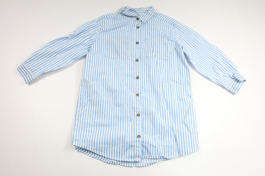 Gestreiftes Hemdkleid von H&MM - Größe 110 - Blau