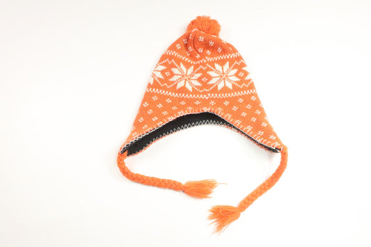 Fleecegefütterte Mütze von Hemstickat – Größe 50/52 – Orange