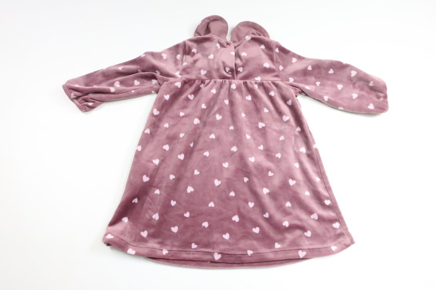 Velourskleid mit Herzchen von Lindex – Größe 74 – Lila