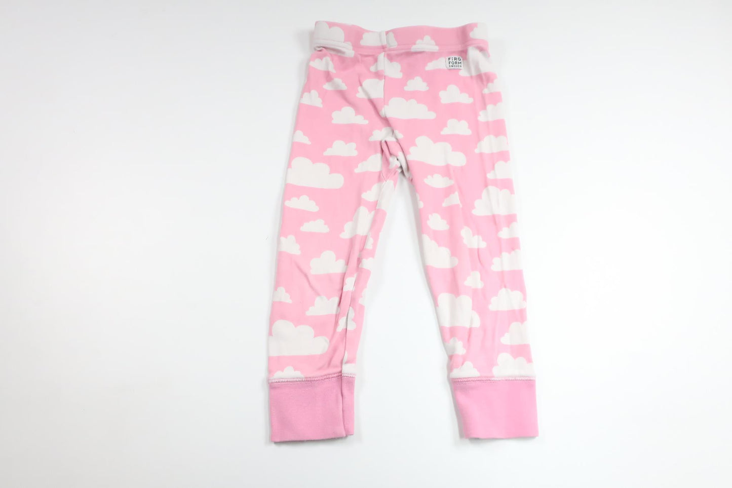 Pyjamahose mit Wolkenmuster von Färg & Form – Größe 98 – Rosa