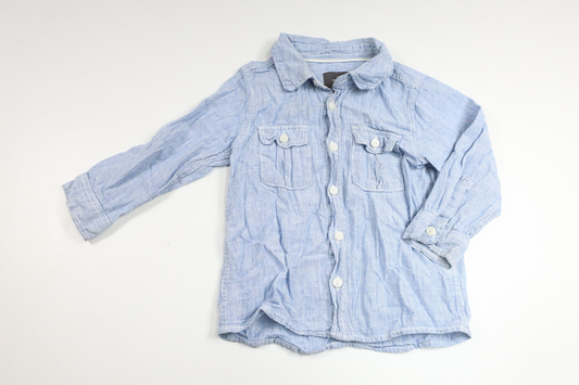 Striped shirt from H&M - Size 80 - Blue