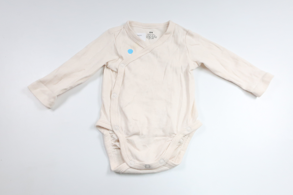 Wickelbody von H&MM - Größe 62 - Cremeweiß