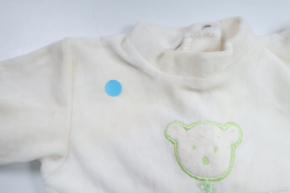 Fleece-Overall von unbekannter Marke – Größe 50/56 – Weiß