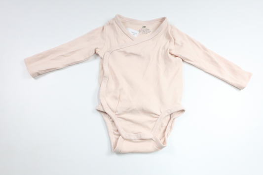 Wickelbody von H&MM - Größe 74 - Cremeweiß