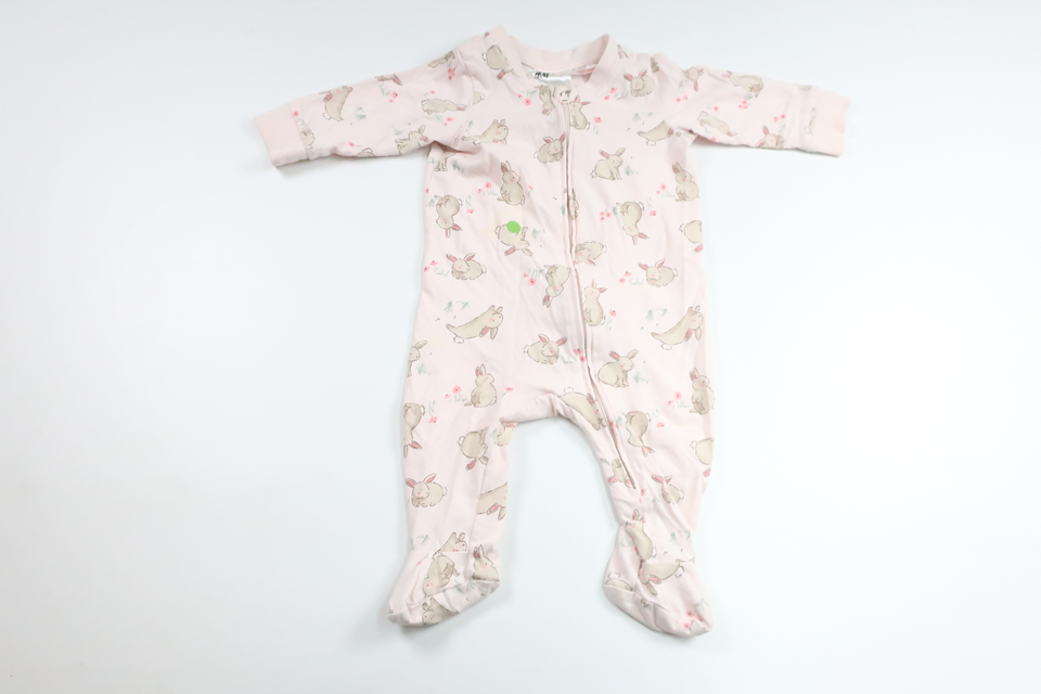 Pyjamas mit Hasenmotiven von H&MM - Größe 62 - Rosa