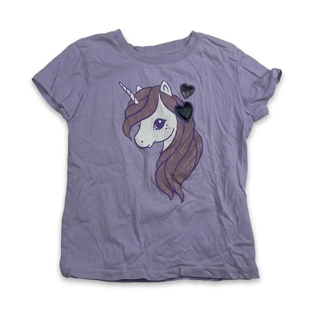 Mönstrad t-shirt från H&M - Storlek 110/116 - Lila